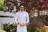 Chikankari Mirror Work Kurta for Men