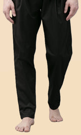 Men Black Solid Salwar Style Pajama