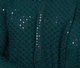 Men Emerald Radiance Embroidered Sequined Rayon Kurta