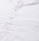 Men White Cotton Straight Kurta with Slub Effect With Pajama