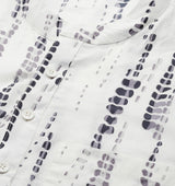 Riwaat.com Men White Multi Tie and dye Print Design Straight Kurta With Pajama Riwaat Printed