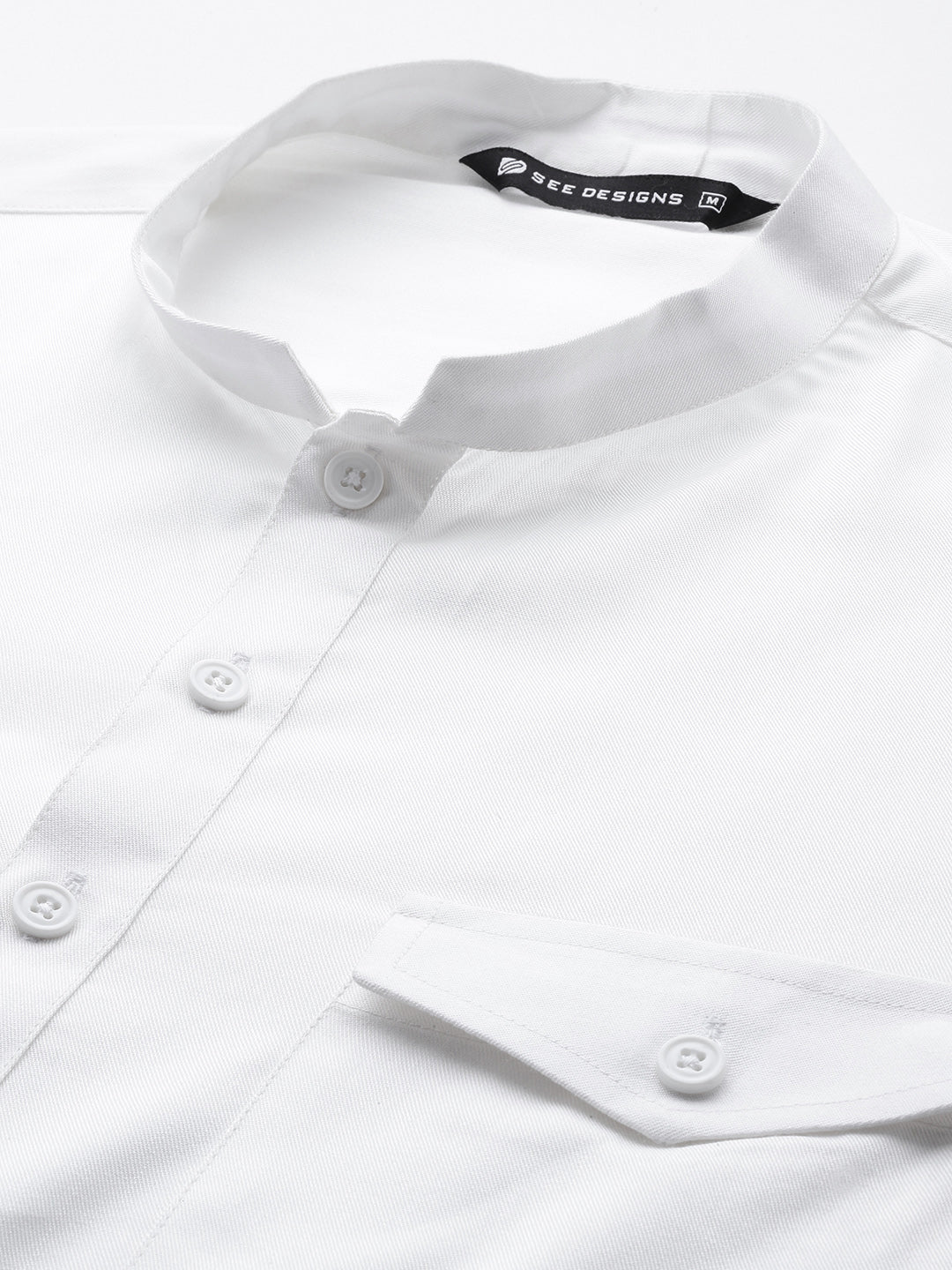 Men White Rayon Solid Pathani Sets