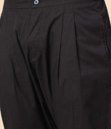 Men Black Solid Trouser Style Pant