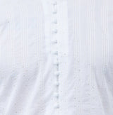 Men Pristine White Kurta with Delicate Embroidered Patterns and Pajama