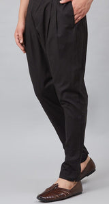 Men Black Trouser Pant Pack Of 2 Solid Cotton Combo Pajama