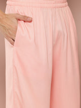 Men Pink Rayon Solid Pathani Sets