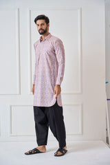 Men Beige Regular Pure Cotton Pathani Kurta