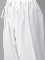 Riwaat.com Men White Pathani Kurta with Salwar Riwaat Pathani Plain