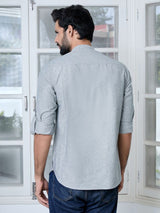 Gray Solid cotton Short Kurta