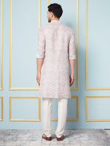 Men Multicoloured Printed Kurta With pyjama