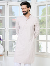 Men Thistle Purple Ethnic Motifs Sequins Embroidered Straight Kurta