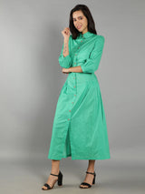 Women Mint Green A-Line Dress