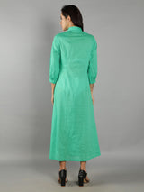 Women Mint Green A-Line Dress