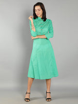 Women Soft Mint Green A-Line Dress