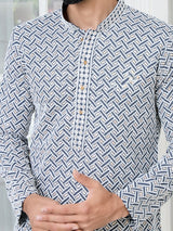 Dark Grey Thread Embroidered and Sequin Rayon Straight Kurta